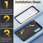 ZORBES® Phone Case for Samsung Galaxy Z Fold 5, Protective Case with Slide Camera Lens Cover & Screen Protector Built-in 360° Rotatable Kickstand Full Protective Phone Cover for Samsung Z Fold 5