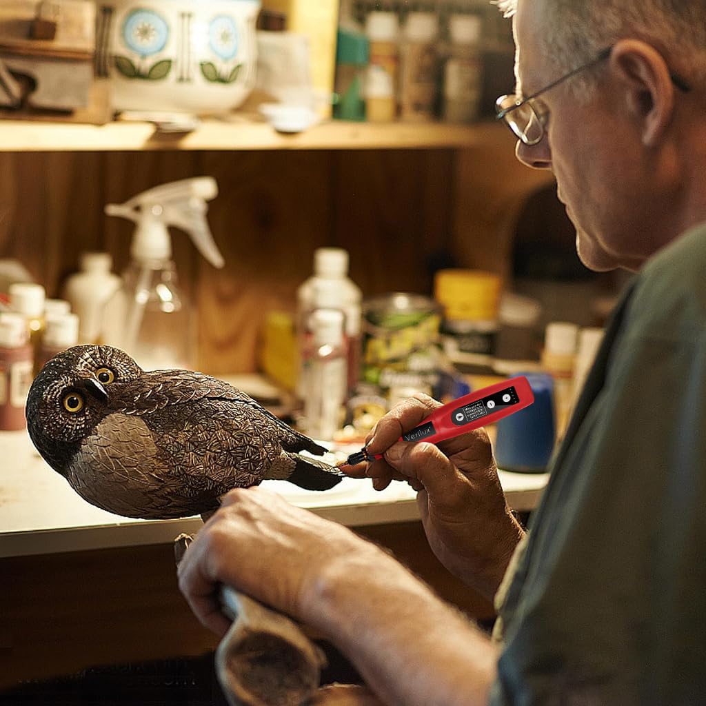 Verilux Rotary Tool Kit for DIY Crafting with 50 Accessories and LED Light | 5 Speed Cordless Design