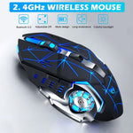Verilux Wireless Mouse with Dual Mode Bluetooth 5.0 and 2.4GHz Connection for PC Use
