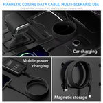 Verilux Type C to Type C Cable 60W 1.5m for Fast Charging with Magnetic Winding | Nylon Braided