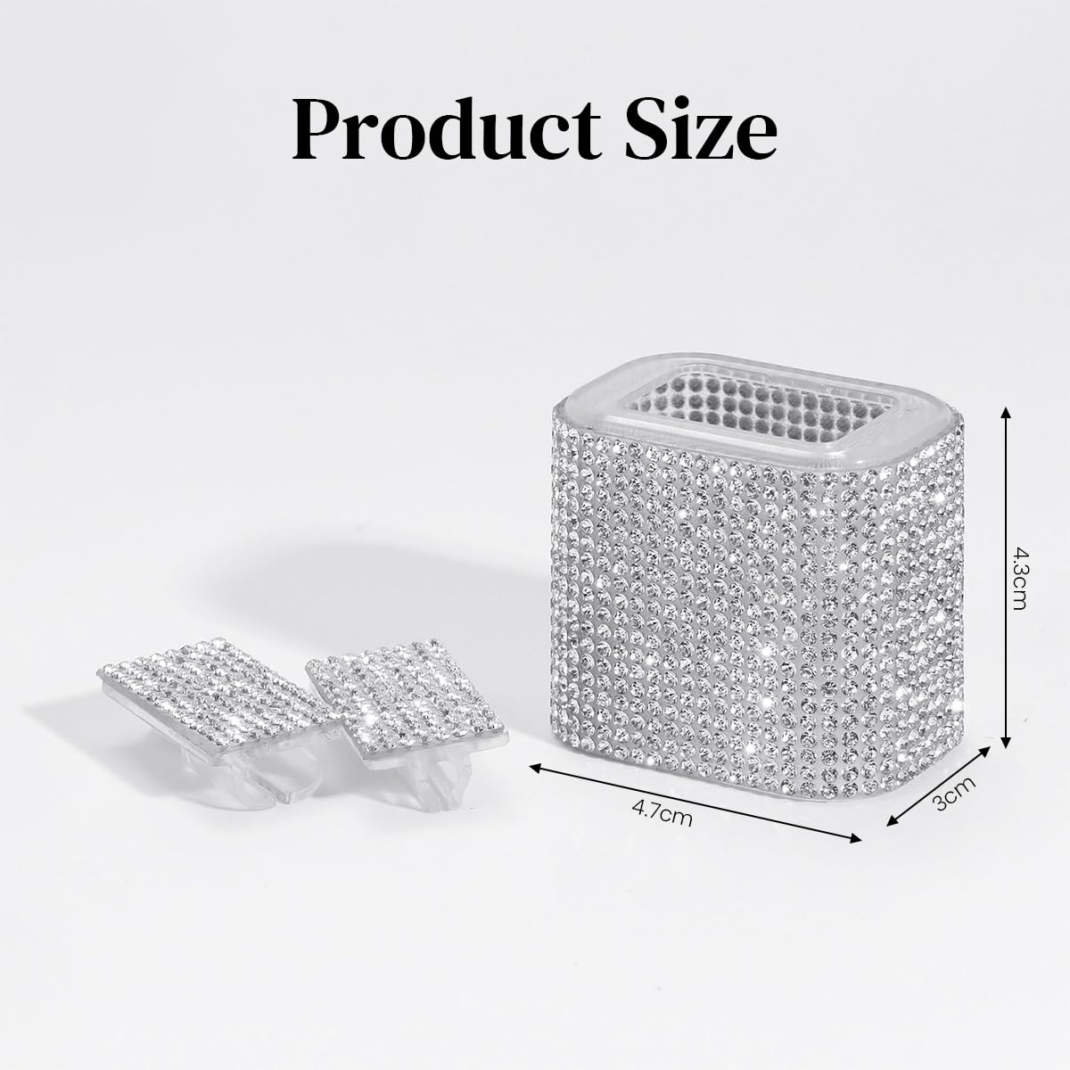 Verilux Charger Protector Set for iPhone 15 20W with Rhinestone Cover and Cable Sleeve