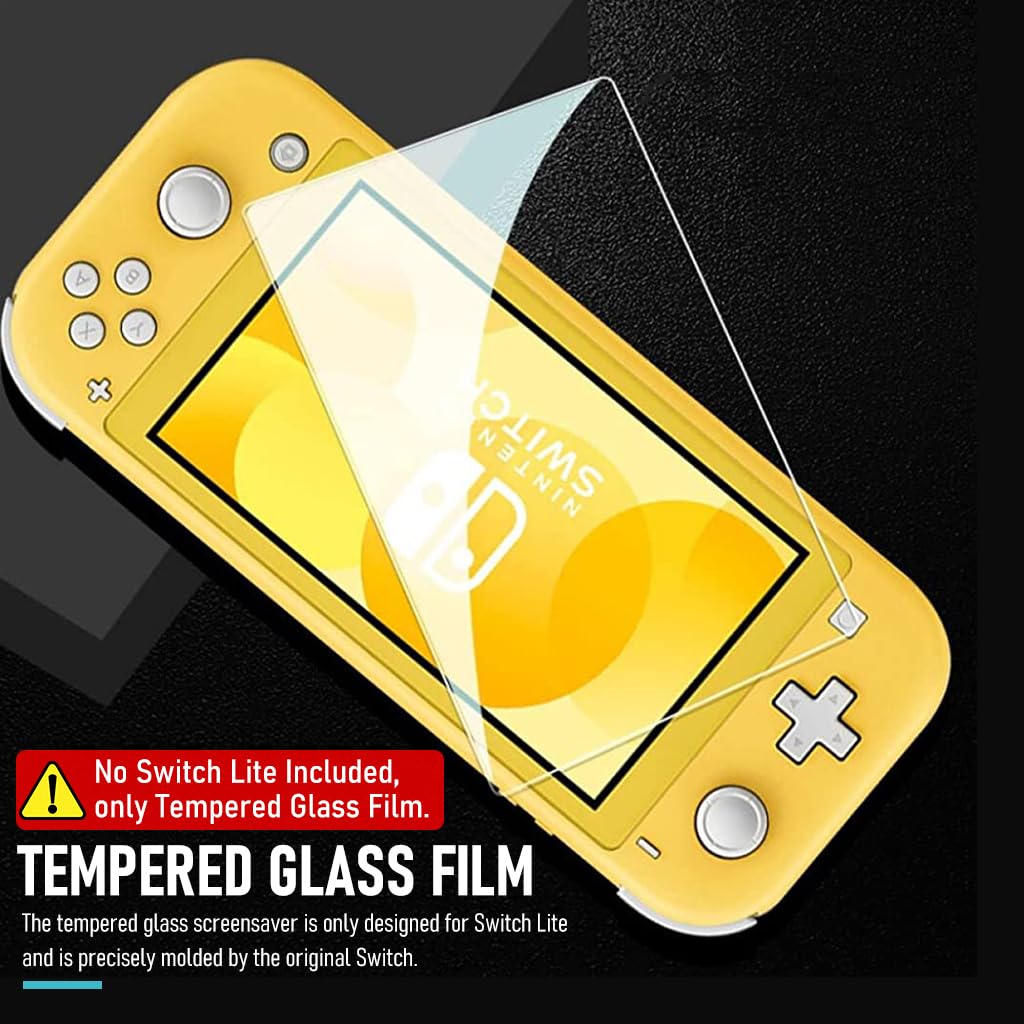 ZORBES® Tempered Glass Film for Switch Lite 2019, Anti-Scratch HD Tempered Glass Film Screen Protection HD Anti-Glare Protection Film for Switch Lite, 3pcs, No Switch Lite Included
