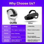 ZORBES® Elite Head Strap for Meta Quest 3/3S, Enhanced Adjustable Replacement Strap for VR Headsets, VR Accessories (No VR Headset Included)