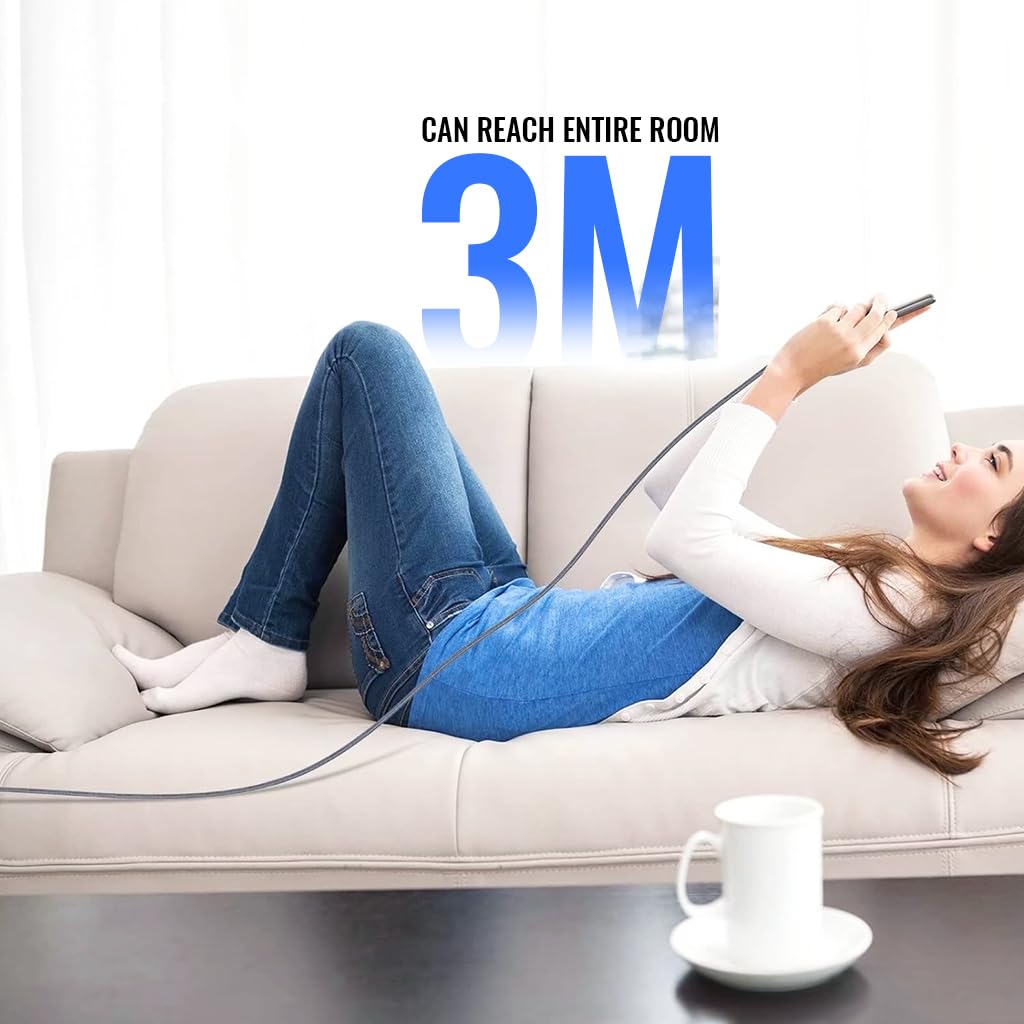 Verilux® 10ft USB C Charging Cable Data Cable USB A to Type C Cable Travel USB to Type C Cable Data Cable Long Braided Nylon Type C Cable for Phone, Tablet