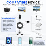 Verilux 3 in 1 USB to HDMI Cable for iPhone and Android 2M 2K@60Hz | Plug and Play Screen Mirroring