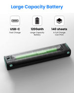 ZORBES® Portable Printer Wireless