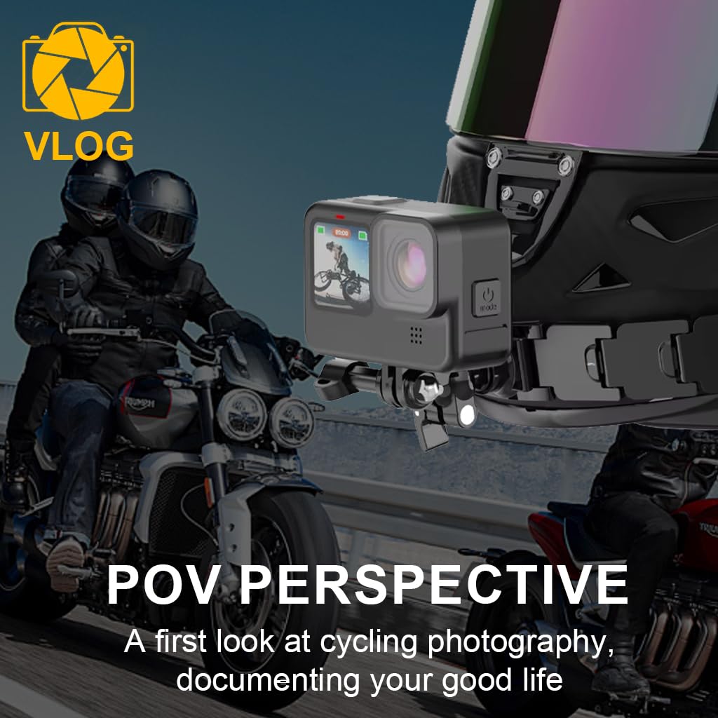 ZORBES® Helmet Chin Strap Mount for Hero 13/12/11/10/9/8/7/6/5, for SJCAM, for Insta 360