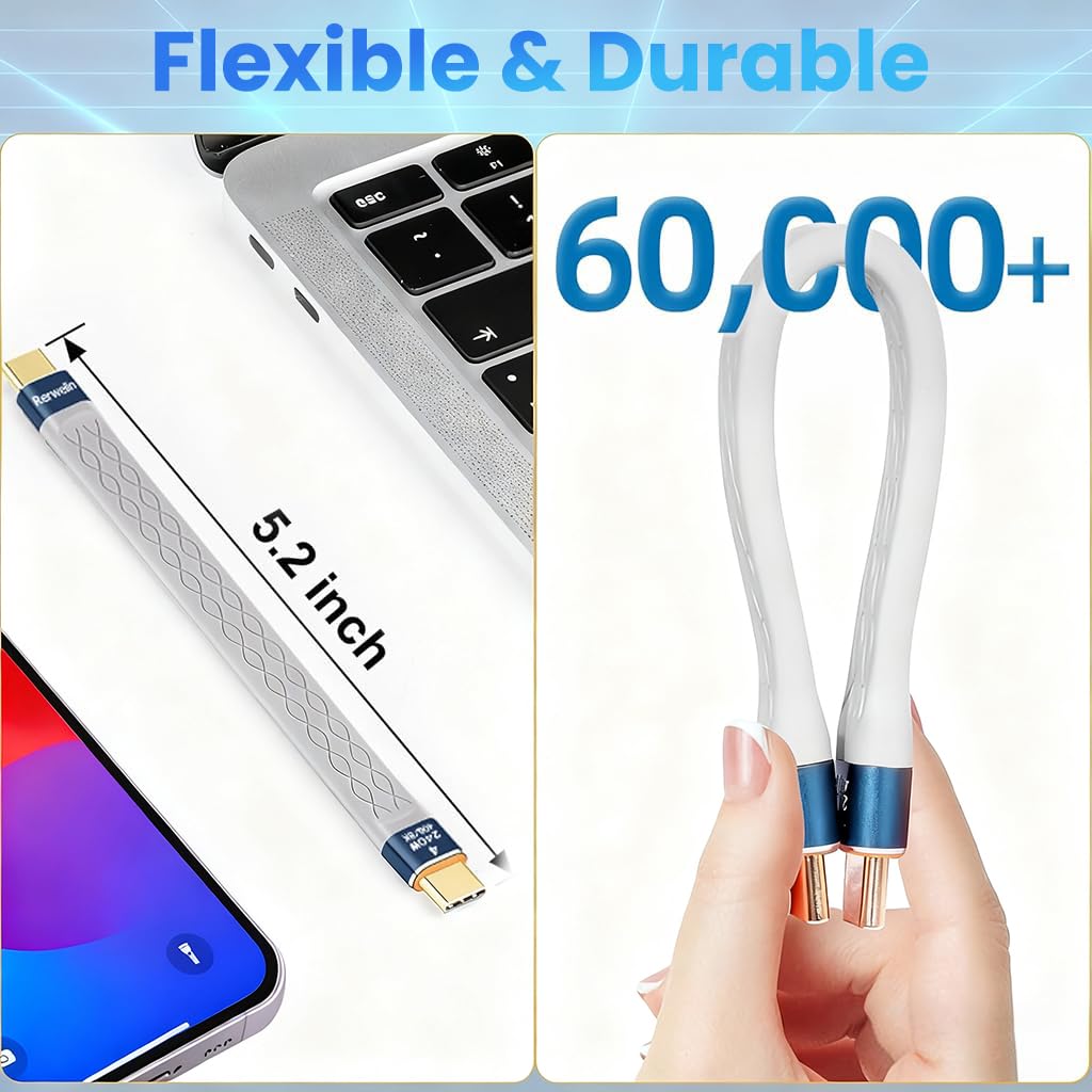 Verilux Type C Cable for Fast Charging featuring 240W PD and 8K Video Output | Grey