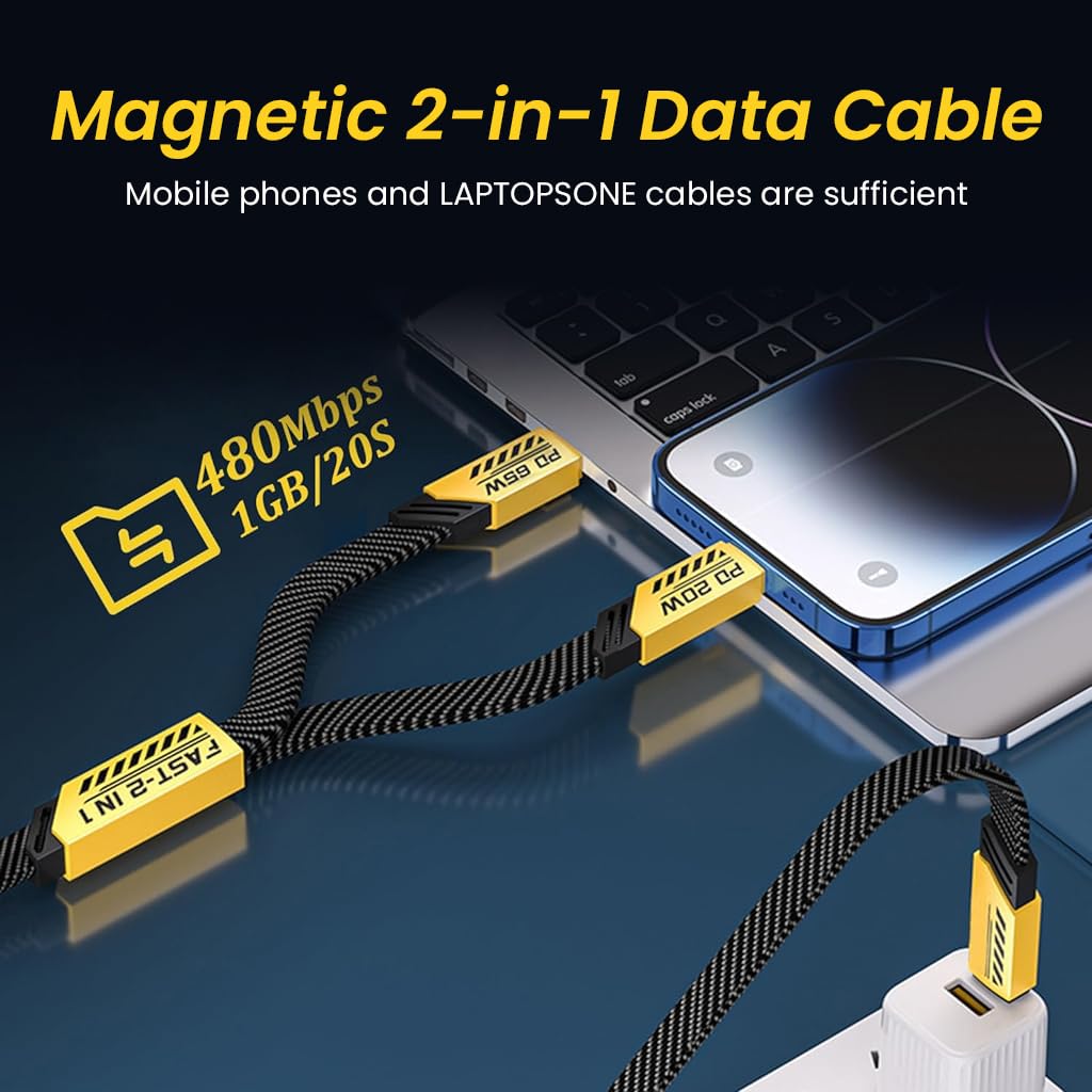 Verilux® Multi Charging Cable, 2 In 1 USB C to Light-ning/USB C Cable Charger Cable 65W Fast Charging USB C Cable USB C to Light-ning Charger Cable for iPhone 15 14 Pro Max/13Pro/12/11/X/XR/XS/8