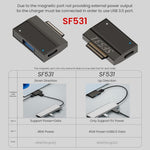 ZORBES® Surface Connect to USB-C Adapter 2 in 1 Mini USB A/C Adapter for Surface Lines Laptop Support Data Transfer 15V Universal Charge Adapter for Surface Pro9 Pro8 Pro7 Pro6 Pro X Go