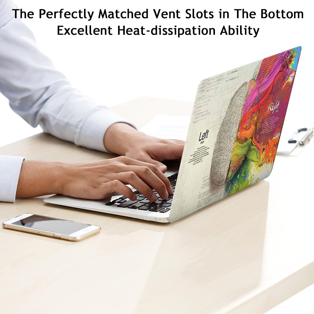 Verilux Laptop Cover for MacBook Air 13.3 Inch with 2 Piece Snap On Design | Slim PC Protective Shell Featuring Colorful Digital Print