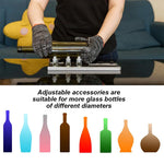Serplex® 12Pcs Glass Bottle Cutter Tool Kit Wine Glass Bottle Cutter Device Kit Glass Cutting Tool Kit for DIY Craft Stainless Steel Glass Bottle Cutter Universal Glass Bottle Cutter