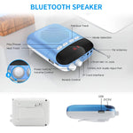 ZORBES® USB Speaker Voice Amplifier for Teachers, 8W Voice Amplifier Microphone Headset Set, with Belt, 2000mAh Long Work Duration, Support TF Card/AUX/FM for Tour Guide (Blue)