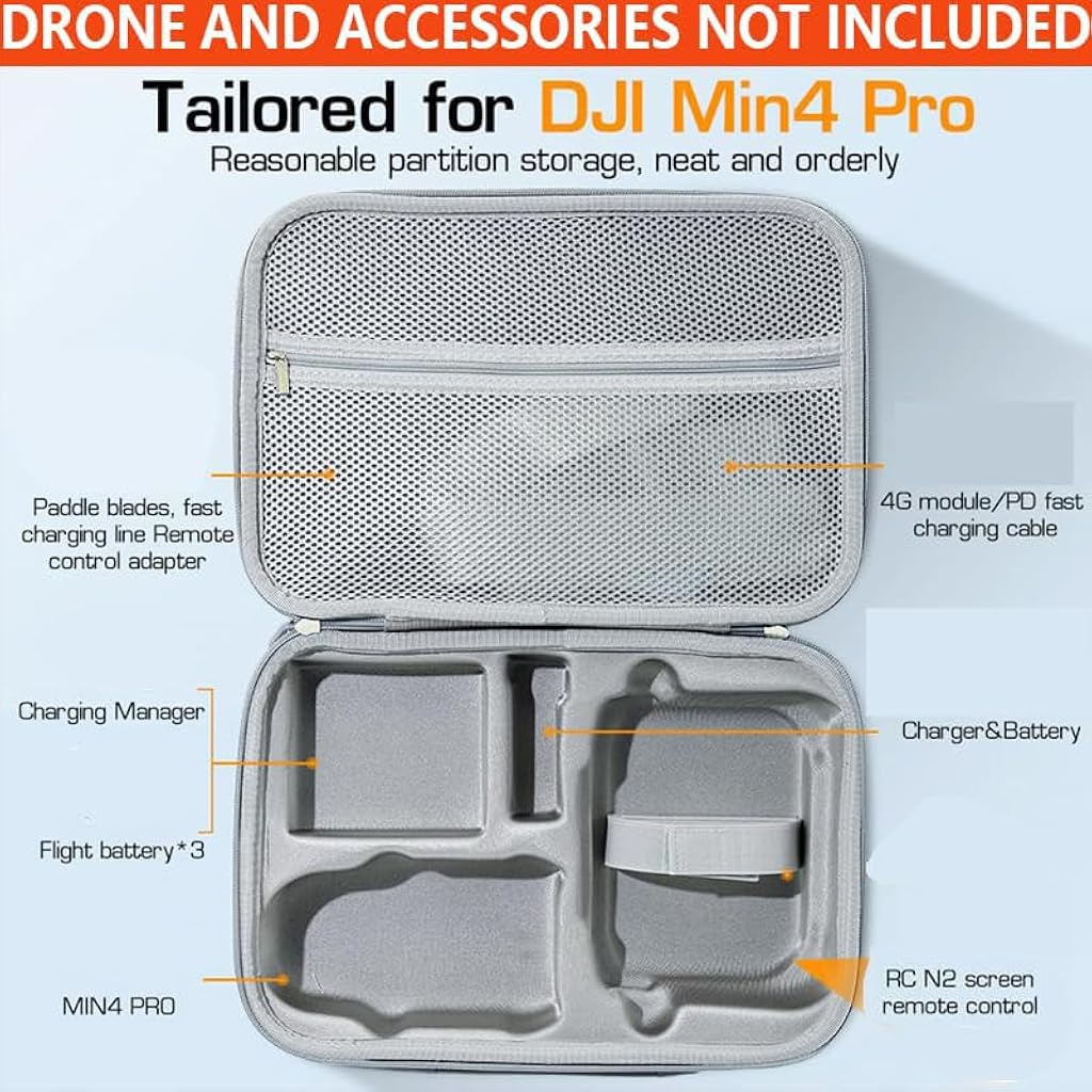 ZORBES® Case Cover for DJI Air 3 RC 2 Remote Controller, Non-Slip Protective Sleeve for Mini 4 Pro Accessories, Anti-Scratch, Shockproof, Dustproof, Flexible, Precise Fit, Easy Charging