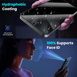 ZORBES® Compatible with Samsung S25 Ultra 2Pcs Screen Protectors HD Tempered Glass Privacy Screen Protectors Anti-scratch Screen Protectors withScreen Alignment Tool & Accessories Pack