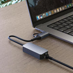 Verilux USB C to Ethernet Adapter with 2.5 Gbps Speed and USB A/C Dual Ports | Aluminum Design for Laptops and MacBooks