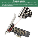 Verilux PCIe NVMe Adapter Card for M Key SSD featuring 32Gbps Speed and X4 Slot Support