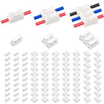 Serplex® 100Pcs Quick Splice Lock Spring Wire Connector CH1 CH2 CH3 Electrical Cable Clamp Terminal Block Connector LED Strip Light Wire Connecting for 0.5-2.5mm2 / 22-14 AWG Cable Lines