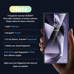 Zeitel® 2pcs HD Screen Protector for Samsung Galaxy S24 Ultra HD Scratch-Resistant Tempered Glass Screen Protector Anti-glare Screen Protector forSamsung Galaxy S24