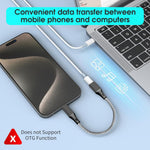 Verilux iPhone Adapter Cable for Charging and Data Transfer with 60W PD Fast Charge | Nylon Braid Design