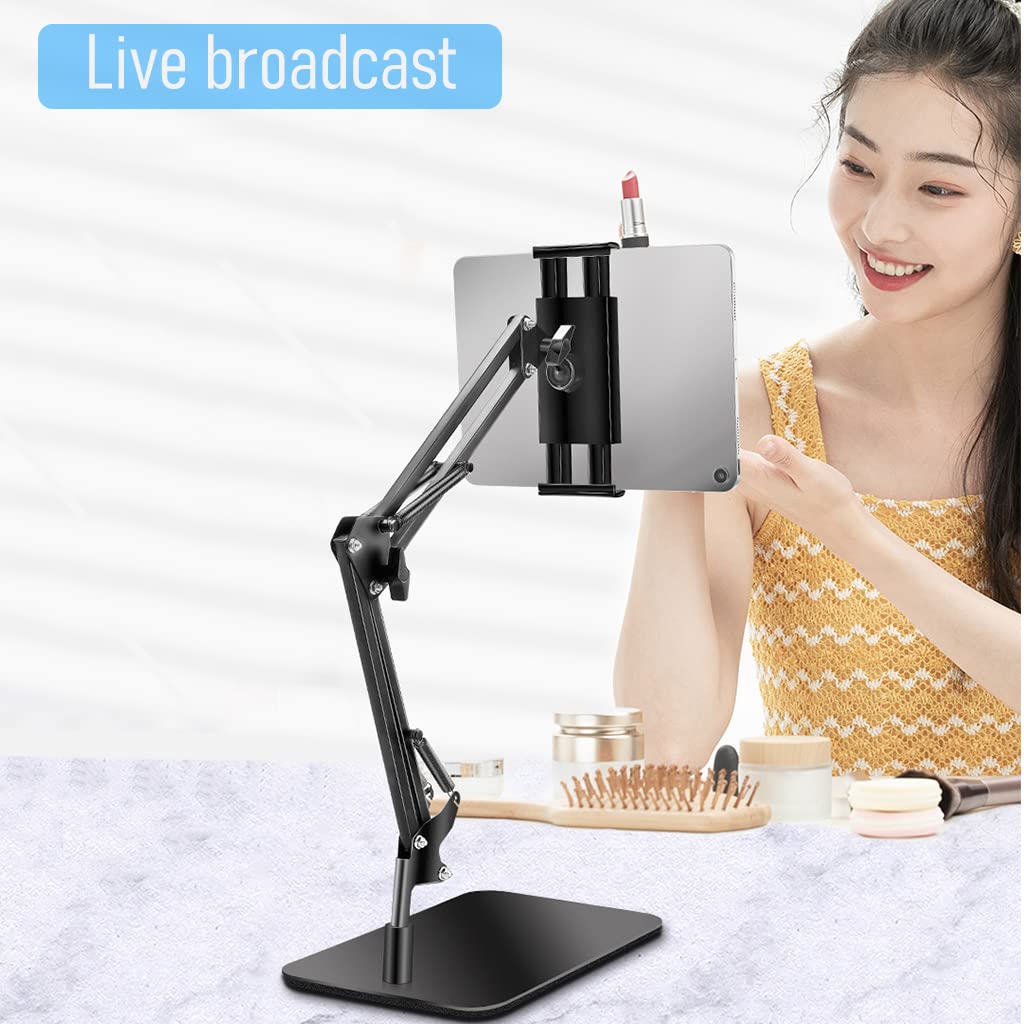ZORBES® Mobile Stand Phone Stand Mobile Stand for Table, Tablet Stand with Flexible Arm, Tablet Holder 360 ° Rotatable Mobile Holder for Bed, Adjustable Phone Holder for 3.5-11 Inches Phone, Tablet