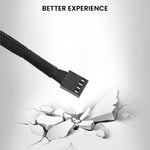 Verilux PWM Fan Hub Splitter for PC Cooling Fans featuring 1 to 5 Way Design and 15.7 in Nylon Sleeve | Easy Installation