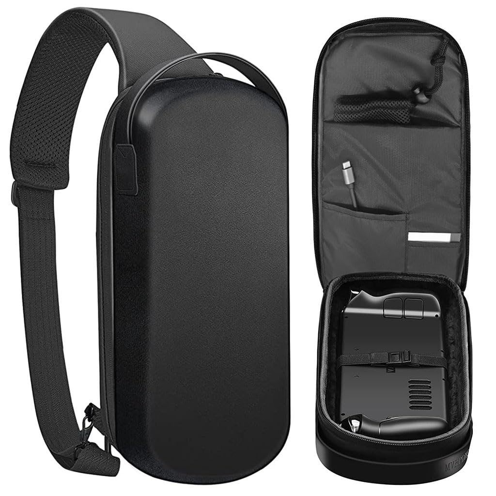 Verilux Steam Deck Carrying Case for Travel with EVA Hard Shell and Shoulder Strap | Waterproof Organizer Bag
