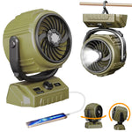 Verilux Table Fan for Home Office and Camping with 100 Speed Control and 270° Oscillation