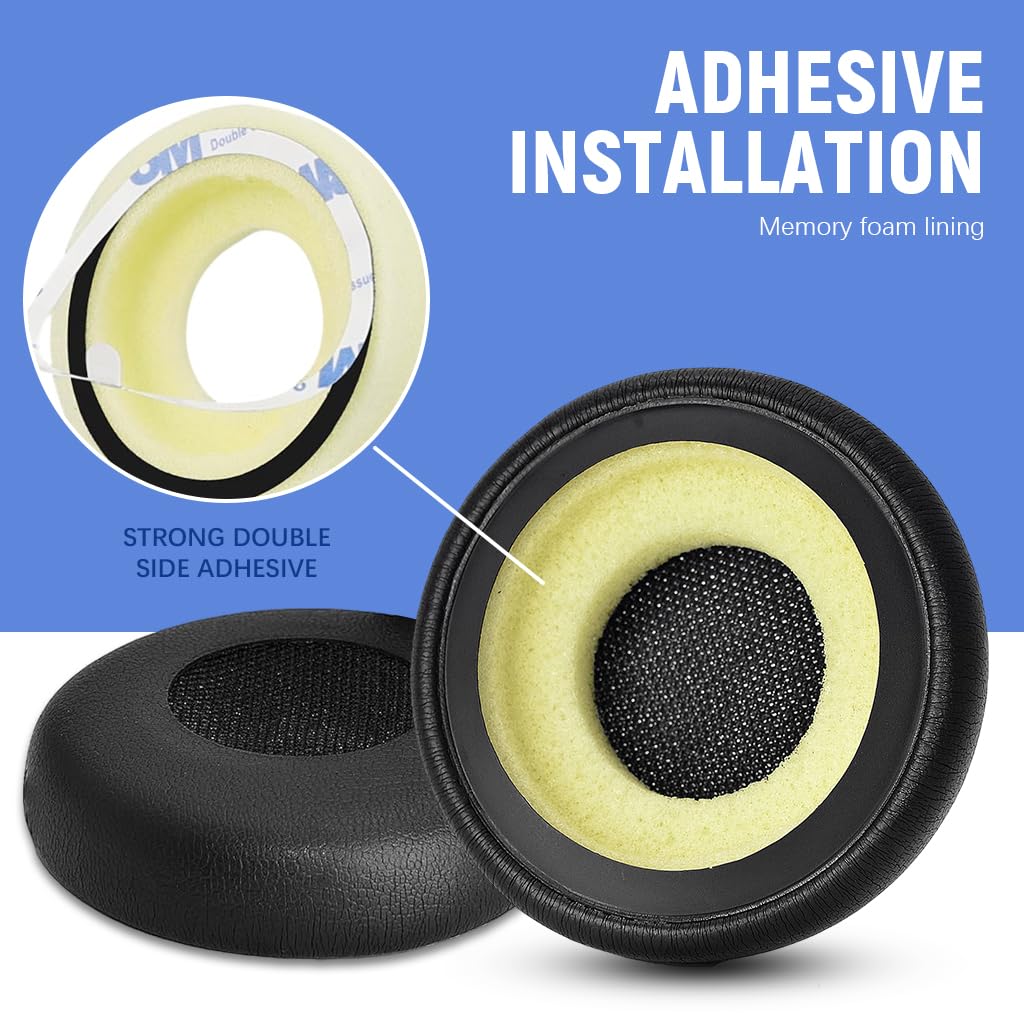 ZORBES® Replacement Ear Pads Cushions for Jabra Evolve 65/40/ 30/20 Headphones, Softer Protein Leather Earpads for Jabra Evolve Evolve2 20 /20se /30 /30II/ 40/65/ 65+ Headset