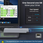 Verilux M.2 NVME SSD Enclosure with Dual Protocol 10Gbps USB C and Aluminum Alloy Case