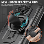 ZORBES® for iPhone 15 Pro Max Case, TPU Phone Case for iPhone 15 Pro Max Compatible with MagSafe Wireless Charging Strong Magnetic Ring Patch, 360° Rotatable Folding Phone Stand with Phone Ring Grip