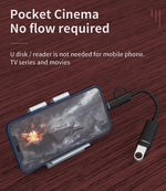 Verilux® USB OTG Cable Adapter for iPhone USB A Female to Light-ning/USB C Male Flash Drive Connector Flash Drive Adapter for iPhone, Ipad, More Type C Devices