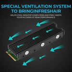 ZORBES® M.2 SSD Heatsink, Aluminum M.2 2280 SSD Heatsink with Thermal Silicone Pad for PC / PS5 M.2 PCIE NVMe SSD or M.2 SATA SSD
