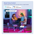 Verilux LED Light Strip for TV Background with Music Sync and WiFi APP Control | 5M Smart RGBIC Lights