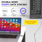 Verilux USB C Extension Cable 9.8 ft with 100W PD Fast Charging and 10Gbps Transfer | 4K Output