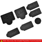 Verilux® Dust Plug for PS5, 9Pcs Dust Plug Kit for PS5/PS5 Slim Console, PS5 Silicone Dust Plugs Protector Antidust Cover Dustproof Plug for Playstation 5 Disk/Digital Console