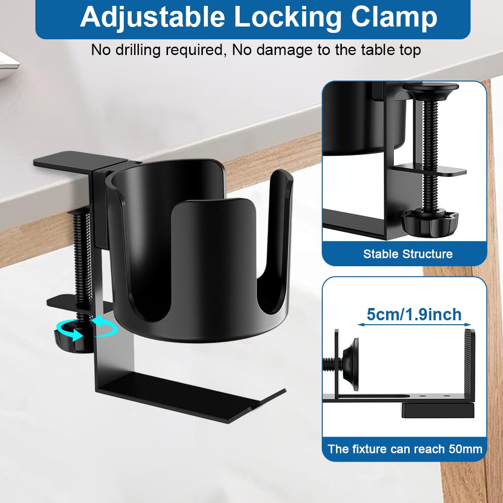 ZORBES Desk Cup & Headphone Holder