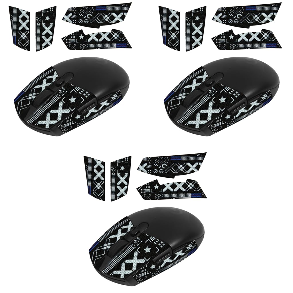 Verilux Mouse Grip Tape for Logitech G102 and G304 Gaming Mouse | 3PCS Self-Adhesive Sweat-Proof Skins