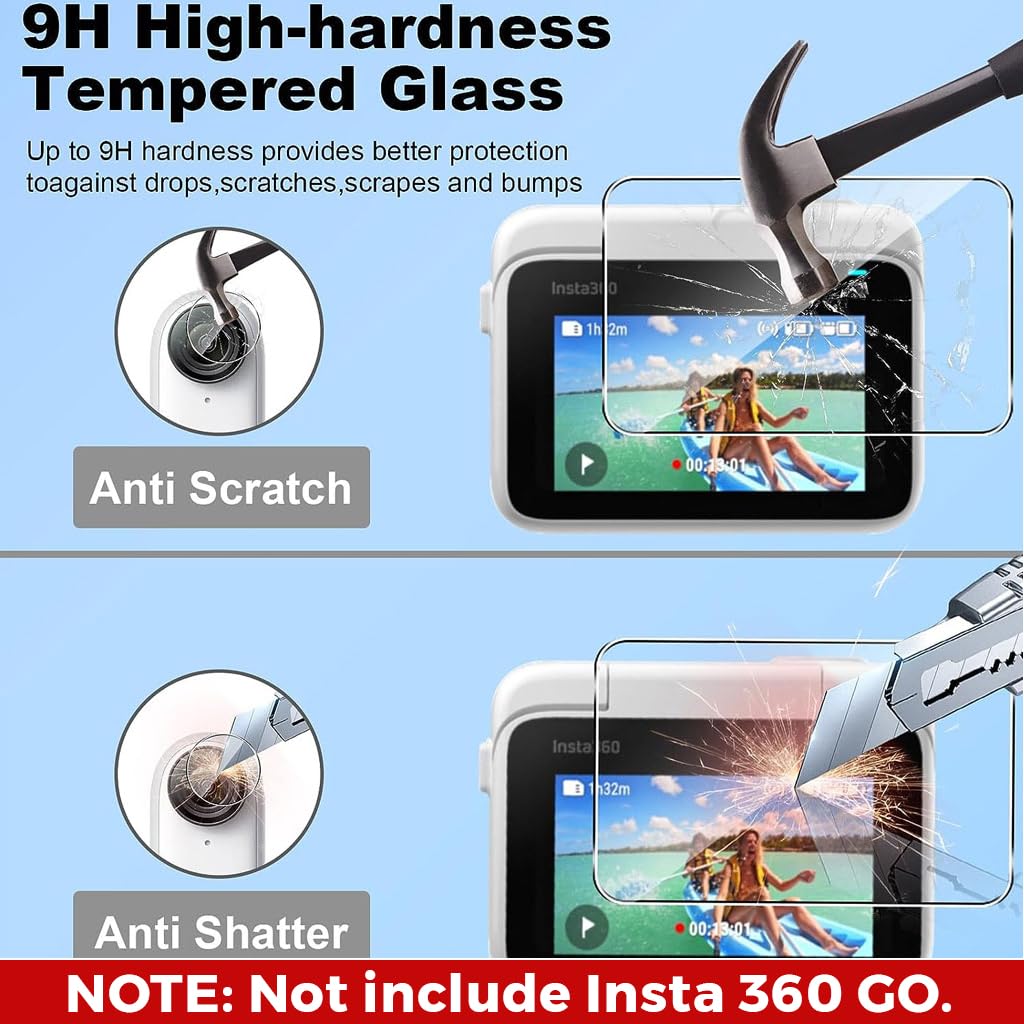 ZORBES® 2 Set Screen Protector Camera Lens Protector for Insta 360 GO 3