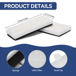 Verilux Replacement Filters for Ecovacs Deebot Y1 Pro featuring tailored fit pack of 4