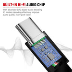 Verilux® USB C to 3.5mm Jack Audio Cable for i Phone 15 Coiled Audio Cable TRS Microphone Adapter Universal Mic Cable for Sony, for Boya Microphones & Audio Equipment