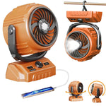 Verilux Table Fan for Home and Camping with 270° Oscillating & 300° Flip Head | 100 Speed Adjustable