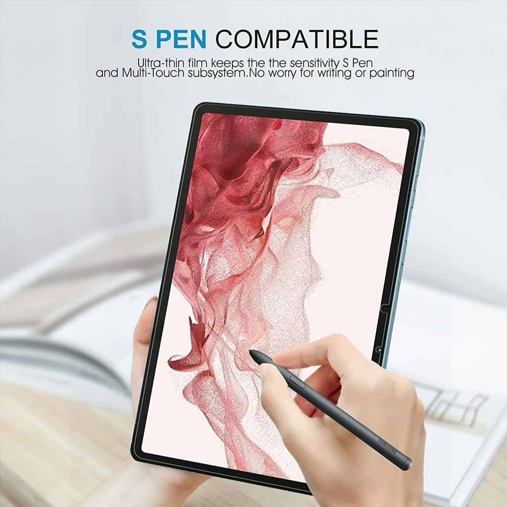 ZORBES® 2 Pack Tempered Glass Screen Protector for Samsung Galaxy Tab S7 2020/Galaxy Tab S8 2022/Galaxy Tab S9, Tempered Glass Screen Guard HD Anti-glare 9H Hardness Tempered Glass Film, 11 Inch