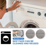 Verilux Replacement Mop Pads for AGARO Floor Scrubber 16cm with Textured Scrubbing Surface