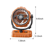 Verilux® 3 in 1 Table Fan with Night Light, 270°Automatic Oscillating Head and 300°Manual Flip, Desktop Fan with 100 Digital Speed Adjustable, with Clip and Power Bank for Home, Office, Camping