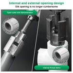 Serplex® 2Pcs Pipe Threading Die Heads for Electric Drill Use, 1/2" NPT & 3/4" NPT Pipe Threader Heads with Hex Shanks, Aluminum Alloy Plumbing Threading Die Heads