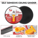 Serplex® 49-Inch Ceiling Sander Stainless Steel Long Rod Swivel Drywall Sanding Disc, 5 Replacement Adhesive Polishing Pads, Drywall Pole Sander Manual Wall Grinder for Wall, Ceiling