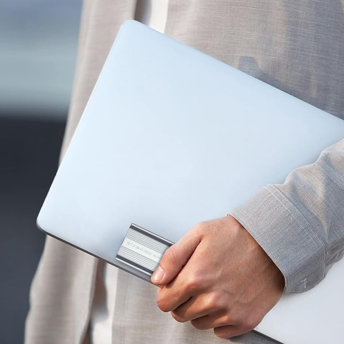 Verilux M.2 NVMe SSD Enclosure with 10Gbps USB 3.1 Gen2 and RTL9210B Chipset | Aluminum RGB Design