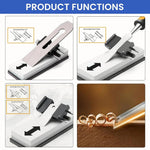 Serplex® Chisel Sharpening Jig for 1/4" to 2" Chisels and 1-3/8" to 3-1/8" Planer Blades, Sharpening Guide Honing Guide Adjustable Angle Precision, for Woodworking & Carving Tools