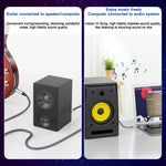 Verilux Aux Cable for Speakers featuring 24K Gold Plated Connectors and 9.8 ft Nylon Braid | TRS Stereo Audio Jack